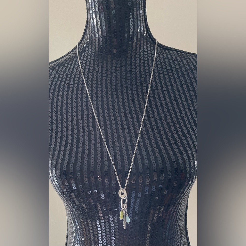 Lia Sophia Silver Toned Multi Pendant Necklace